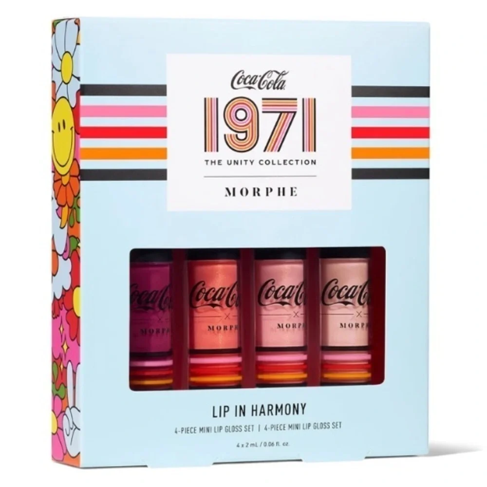 Coca Cola x Morphe Lip in Harmony Limited 4-Piece Mini Lip Gloss Set BRAND NEW!